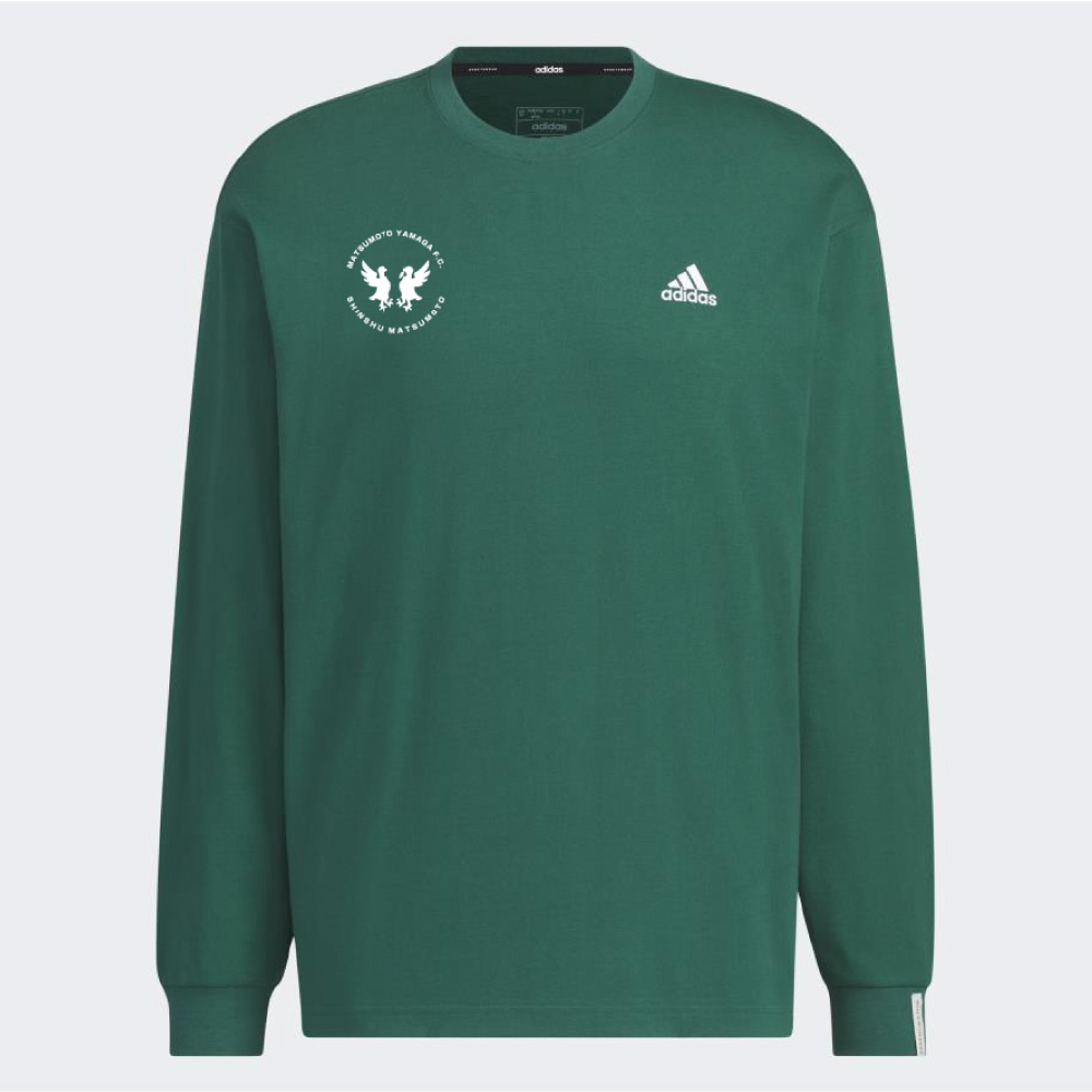 【Lサイズ残り1点】松本山雅 × adidas ロングスリーブTシャツ (緑/雷鳥CIRCLE)